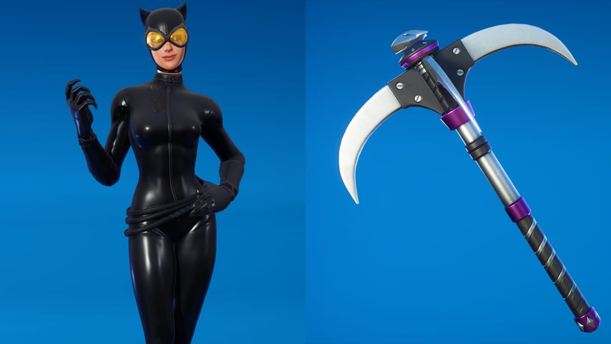 Fortnite catwoman skin and pickaxe