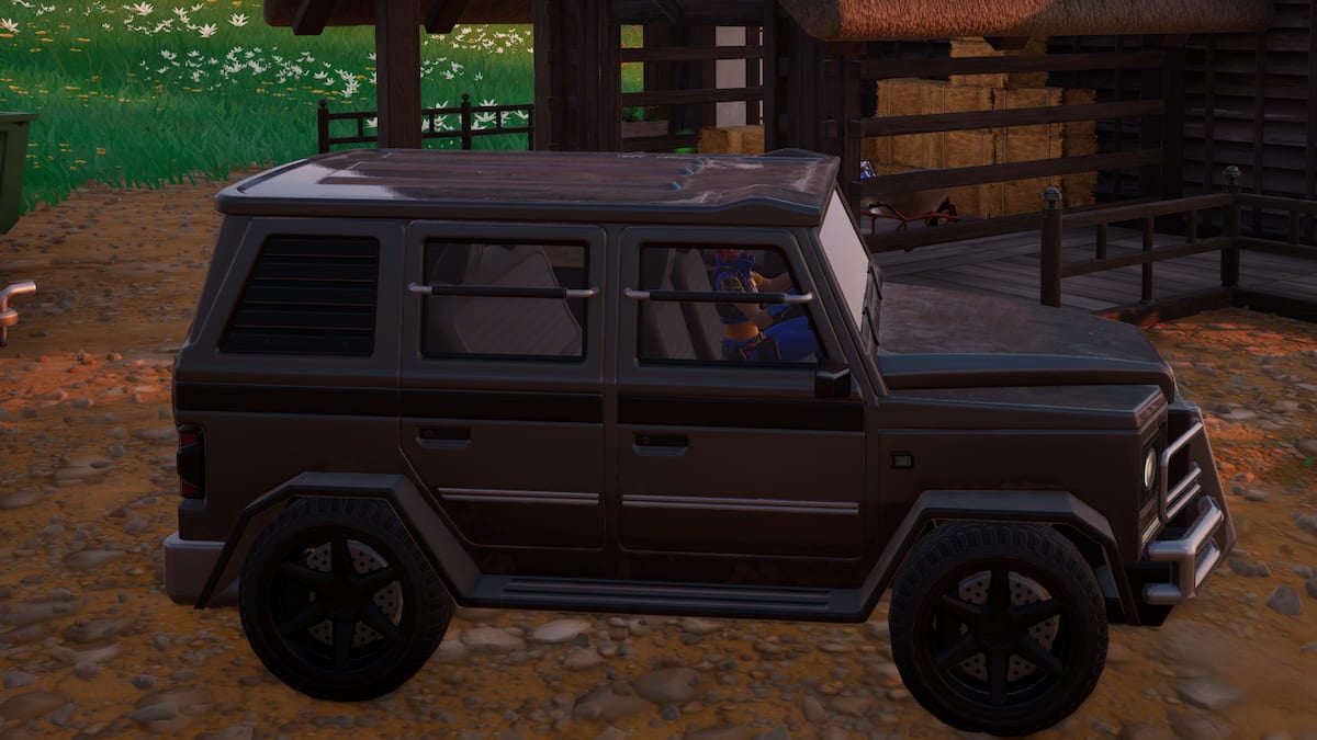 A vehicle for hitting demons in Fortnite