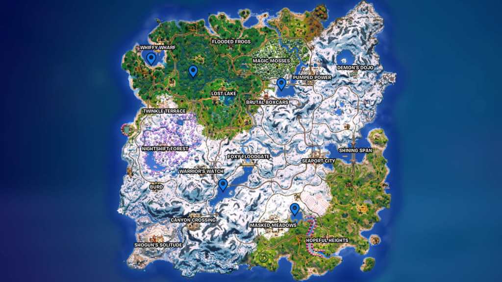 Fortnite Giant Turtle map locations