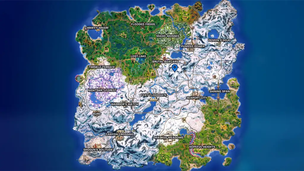 Fortnite Mariah Carey NPC map location