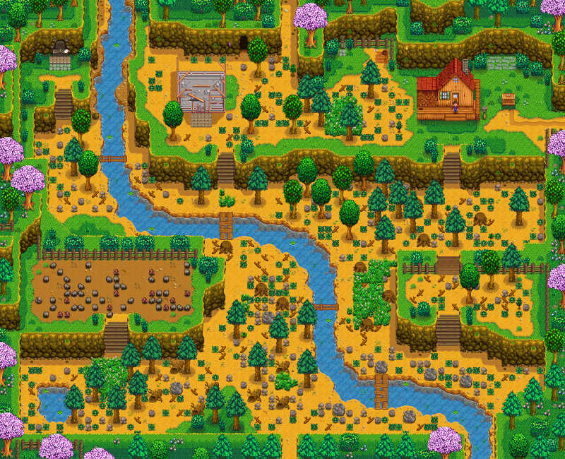 Hill-top Farm in Stardew Valley