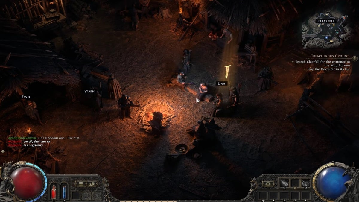 The Clearfell encampment in Path of Exile 2