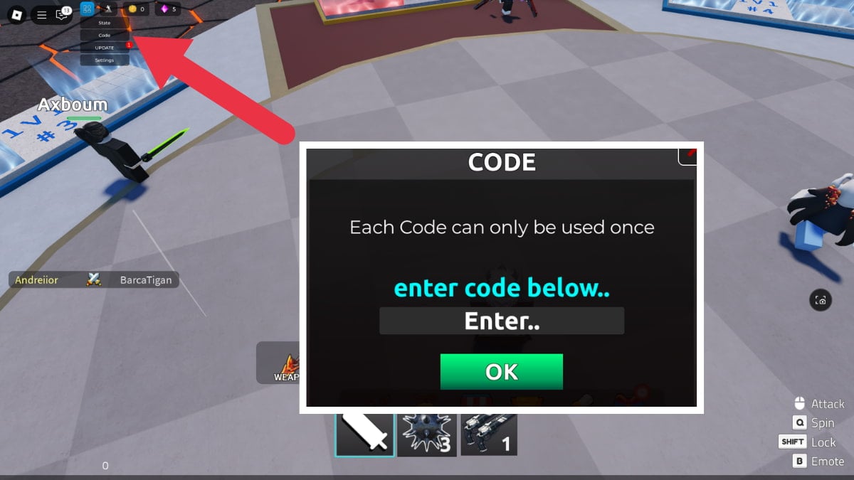 How to redeem DUEL Warriors codes