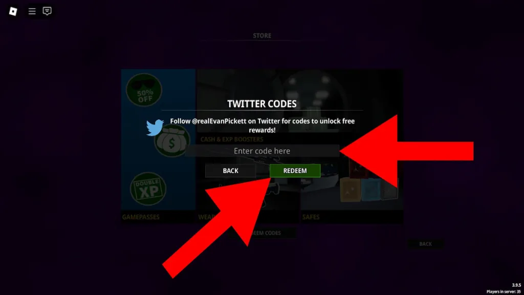 How to redeem Notoriety codes step 3