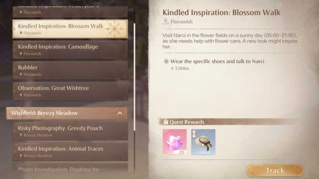 How to complete all Kindled Inspiration quests in Infinity Nikki