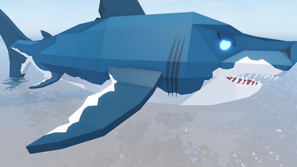 Megalodon in Fisch Roblox experience