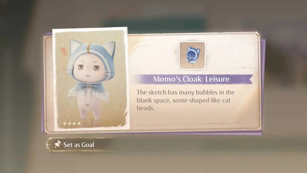 Momo's Leisure cloak in Infinity Nikki