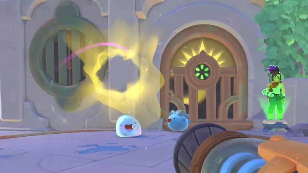 Slime Rancher 2 yellow glow in Grey Labyrinth