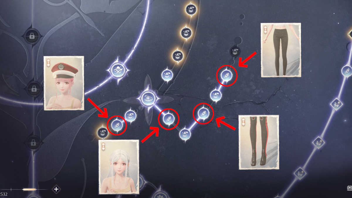 Where to find the rest of the Crimson Snow outfit in Infinity Nikki