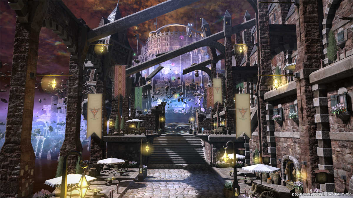 Lower Jeuno in Final Fantasy XIV