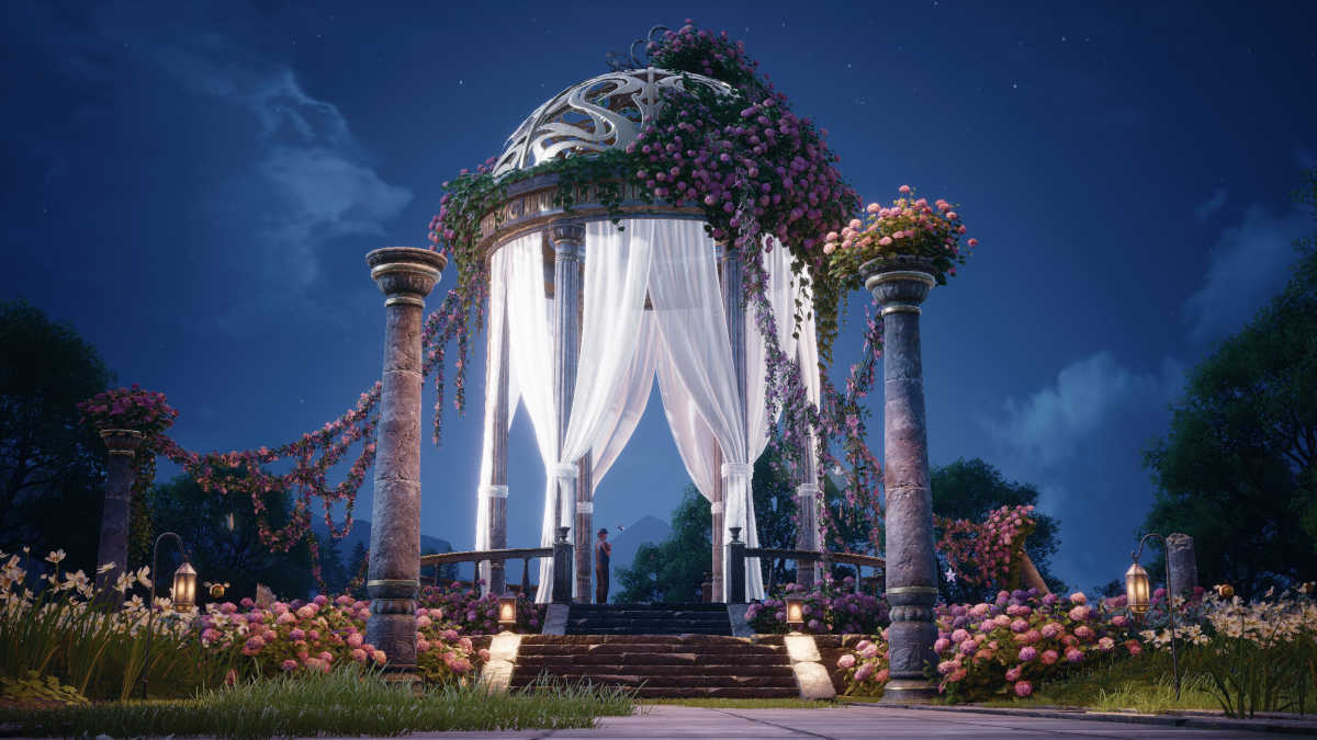 Swan Gazebo in Infinity Nikki