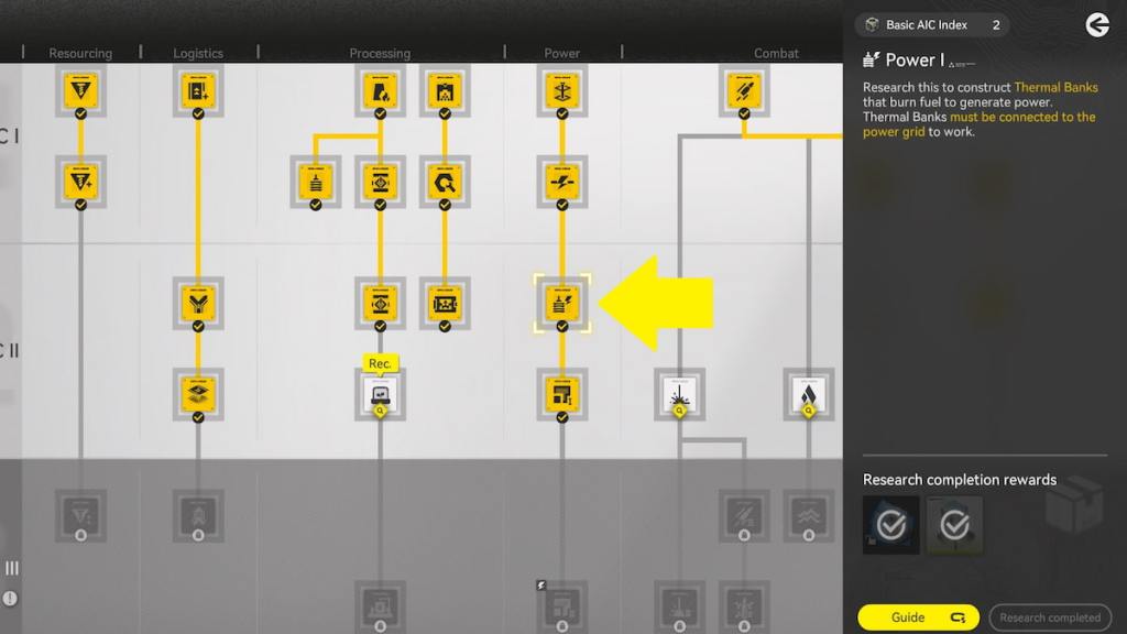 Basic AIC Plan Research in Arknights: Endfield