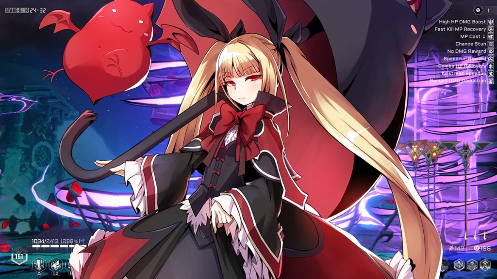 Rachel Alucard, as shown in BlazBlue Entropy Effect.