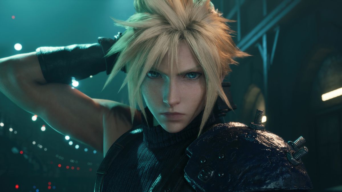 Cloud Strife at the beginning of Final Fantasy VII Remake.