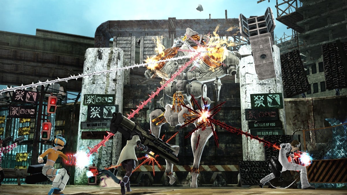 Freedom Wars Remastered Action RPG combat