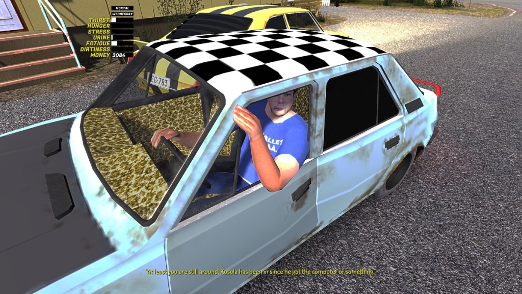 My Summer Car whats-his-name in his car