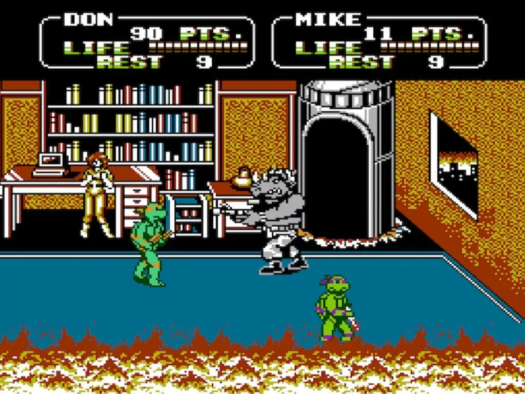 Teenage Mutant Ninja Turtles 2 NES