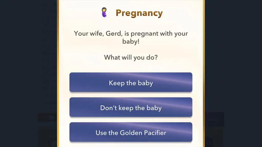 BitLife pregnancy for the Lunar New Year scavenger hunt