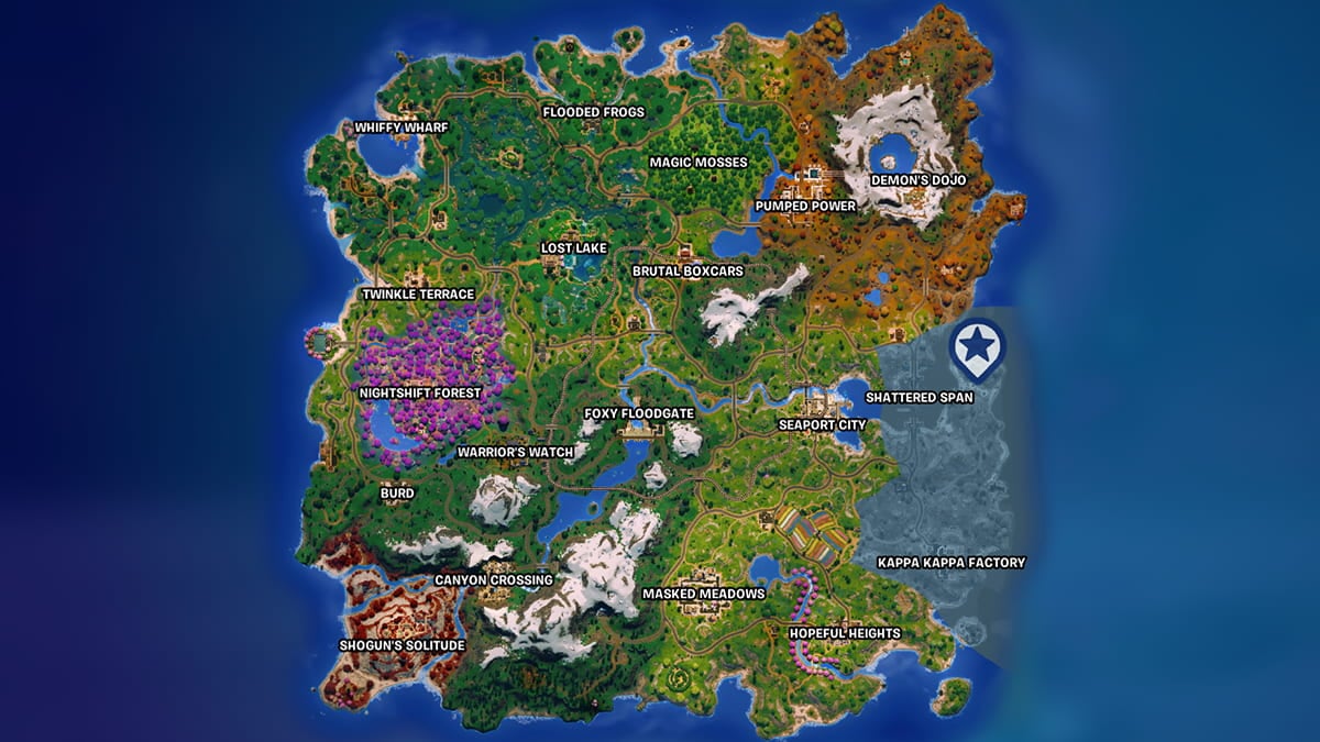 Fortnite Godzilla footprints map