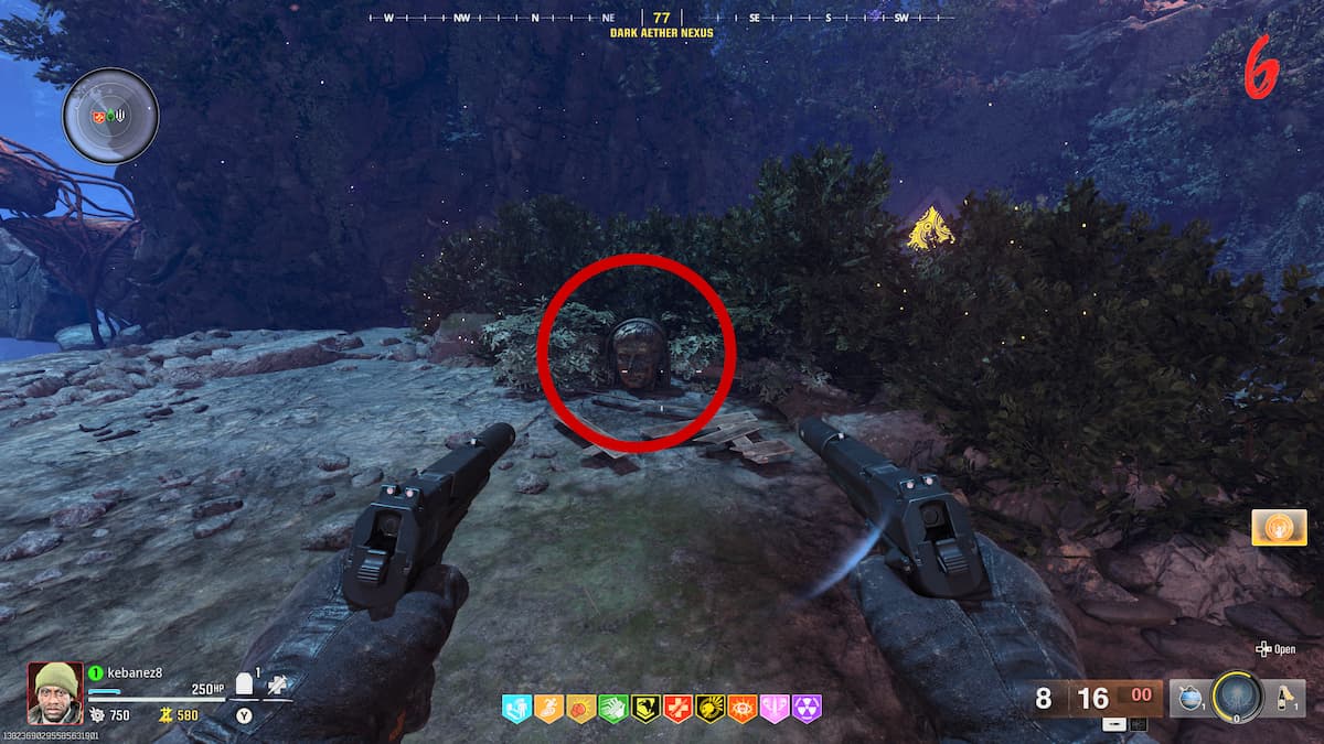 Head statue in BO6 Zombies