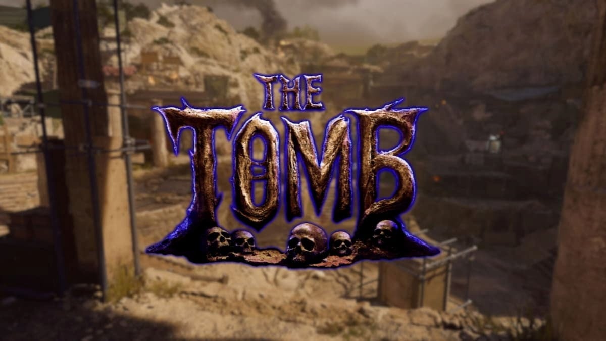 The Tomb logo and setting