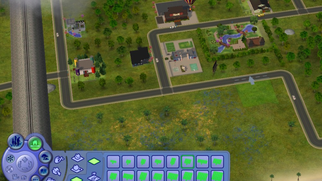 Placing a new lot in Sims 2