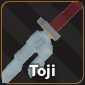 Toji sword in Verse Piece Roblox experience