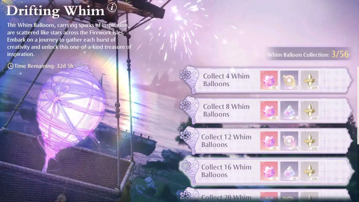 Drifting Whim event in Infinity Nikki