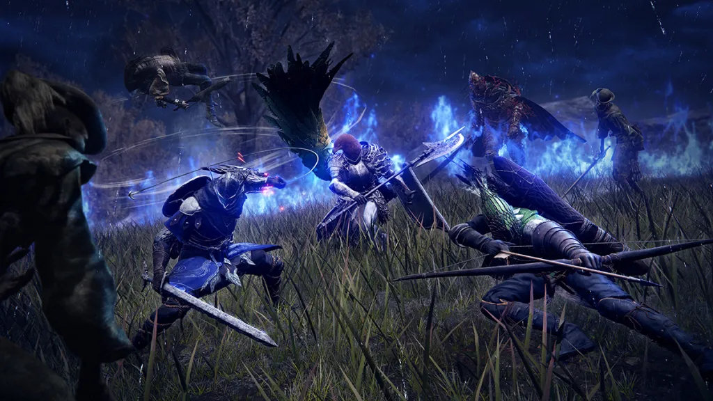 Characters fighting in Elden Ring Nightreign