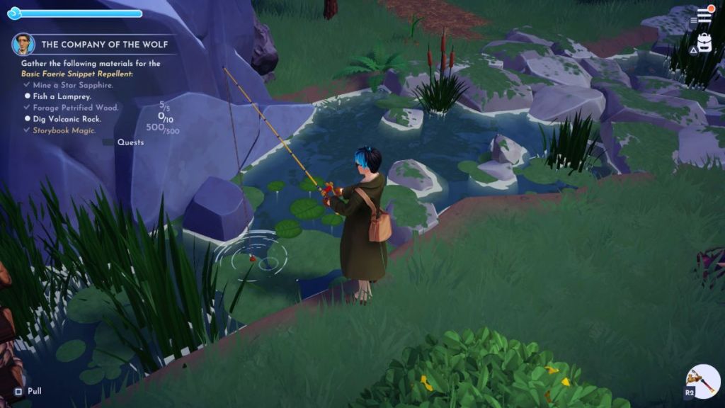 Fish for Carp in the Forest of Valor in Disney Dreamlight Valley