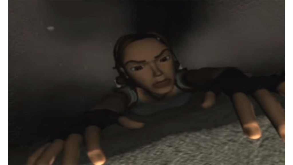 Lara Croft moments before her death in The Last Revelation