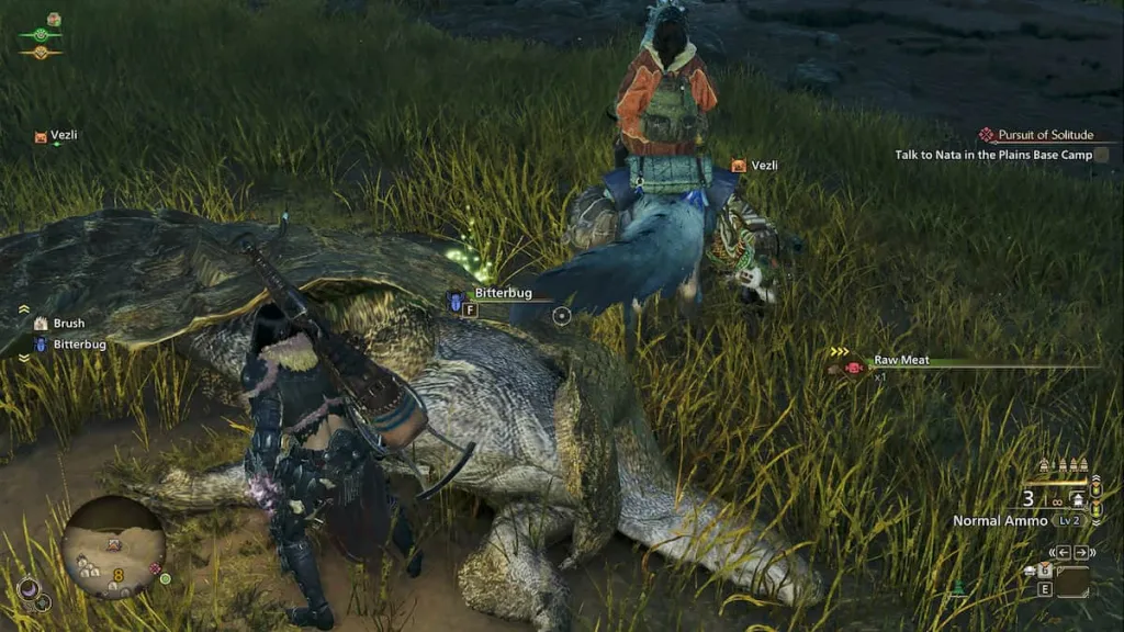 Hunt Raw Meat in Monster Hunter Wilds