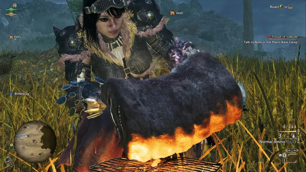 Cooking Meat in Monster Hunter Wilds