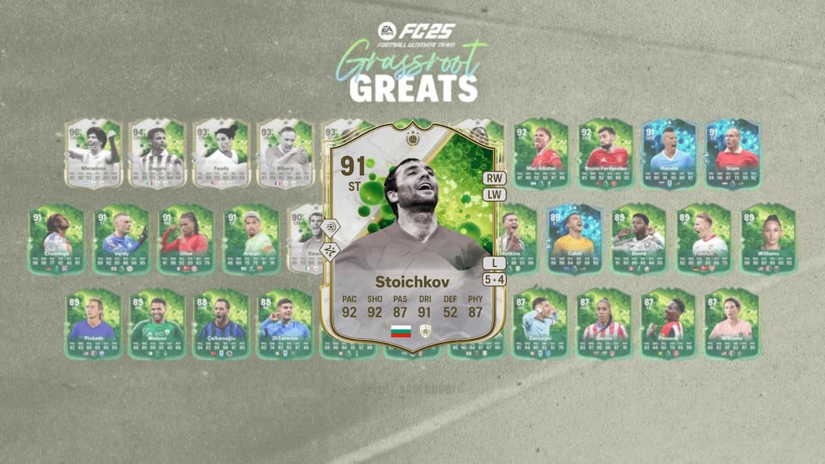 EA FC 25 Stoichkov Grassroot Greats Icon SBC solutions