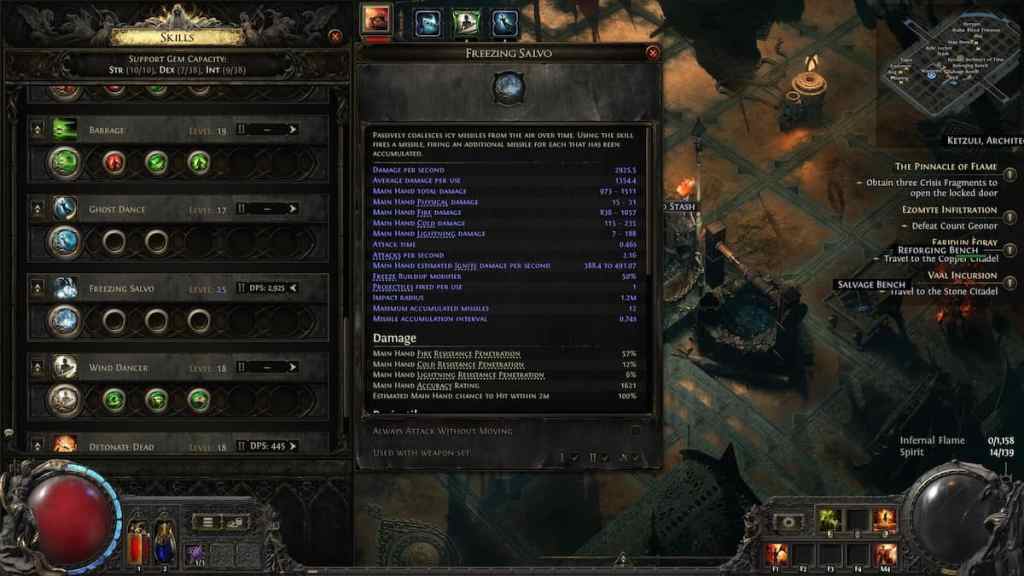 Freezing Salvo in Path of Exile 2