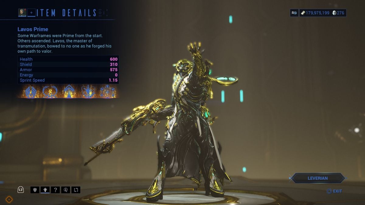 Warframe Lavos Prime build