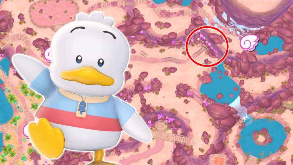 Location of Pekkle's chest in Hello Kitty Island Adventure