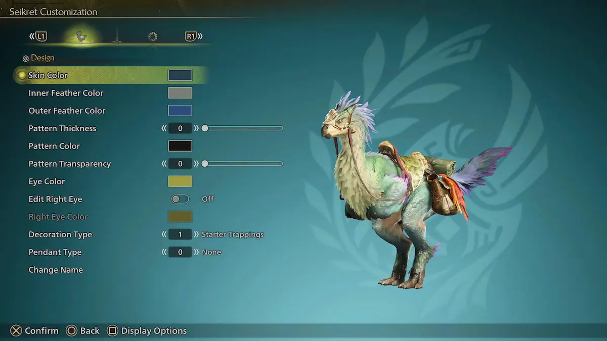 Customizing Seikret in MHW