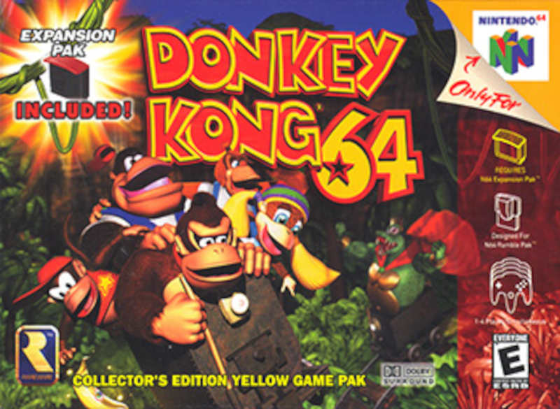 Donkey Kong 64 box for Nintendo 64