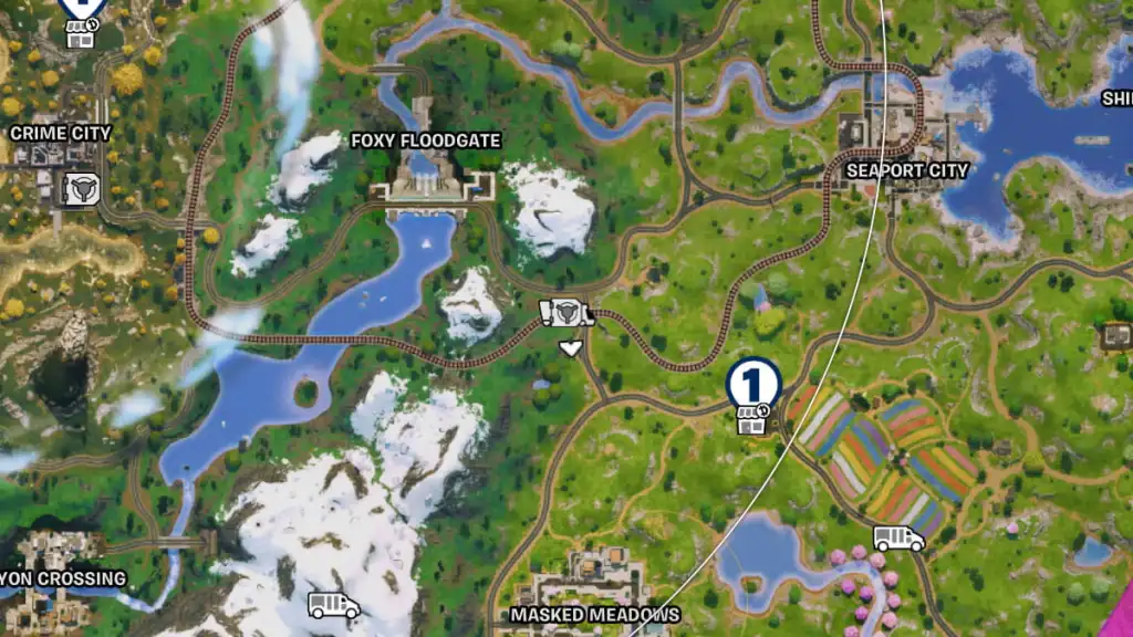 Fortnite Armored Train map location