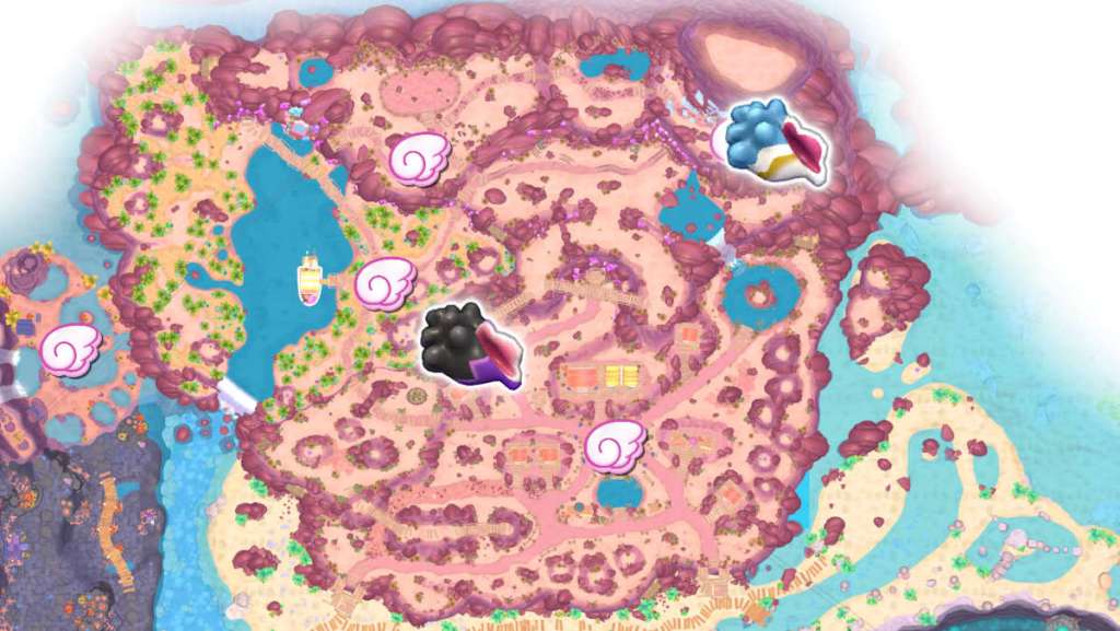 Gemstone Mountain Echo Conch locations in Hello Kitty Island Adventure