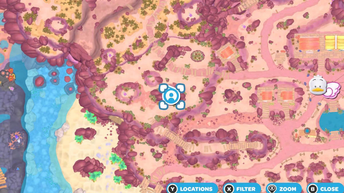 Hello Kitty Island Adventure Gemstone Mountain golden chest map location