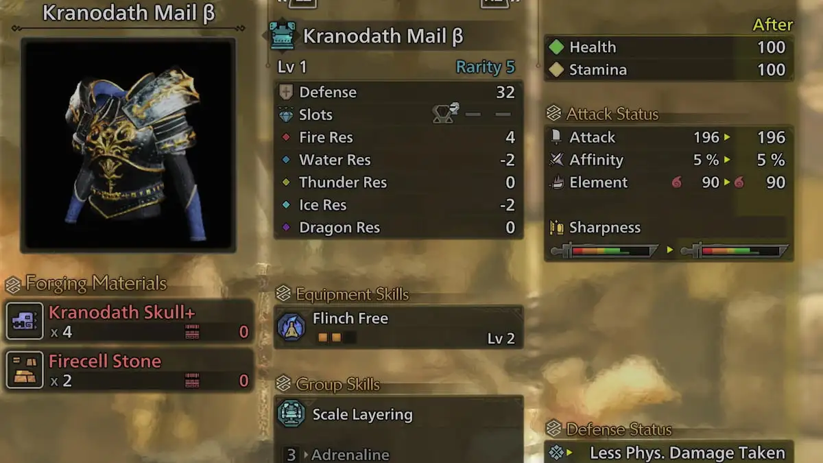 Kranodath B Armor Set