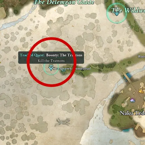 Tranton bounty location in Avowed