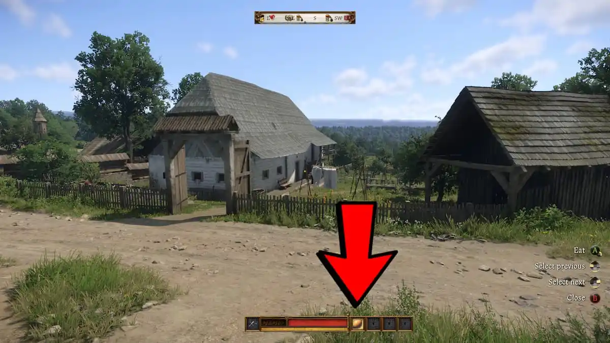 Quick Consumables section in KCD2