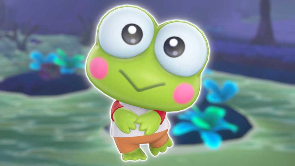 Keroppi in Hello Kitty Island Adventure