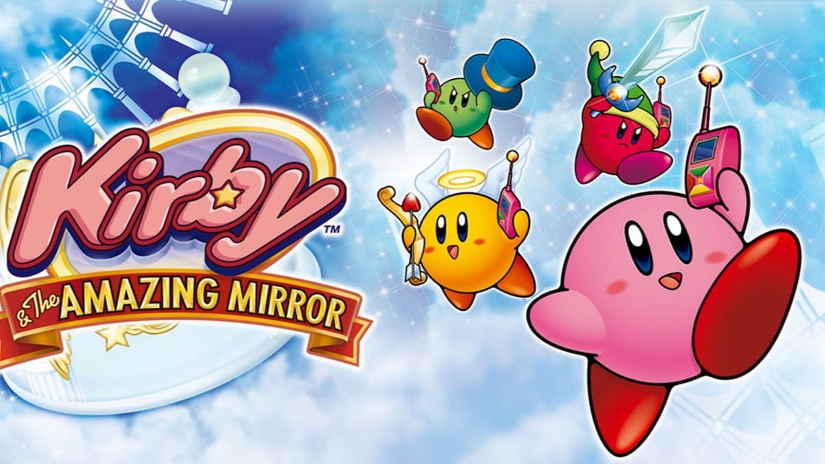 Kirby and the Amazing Mirror cover art