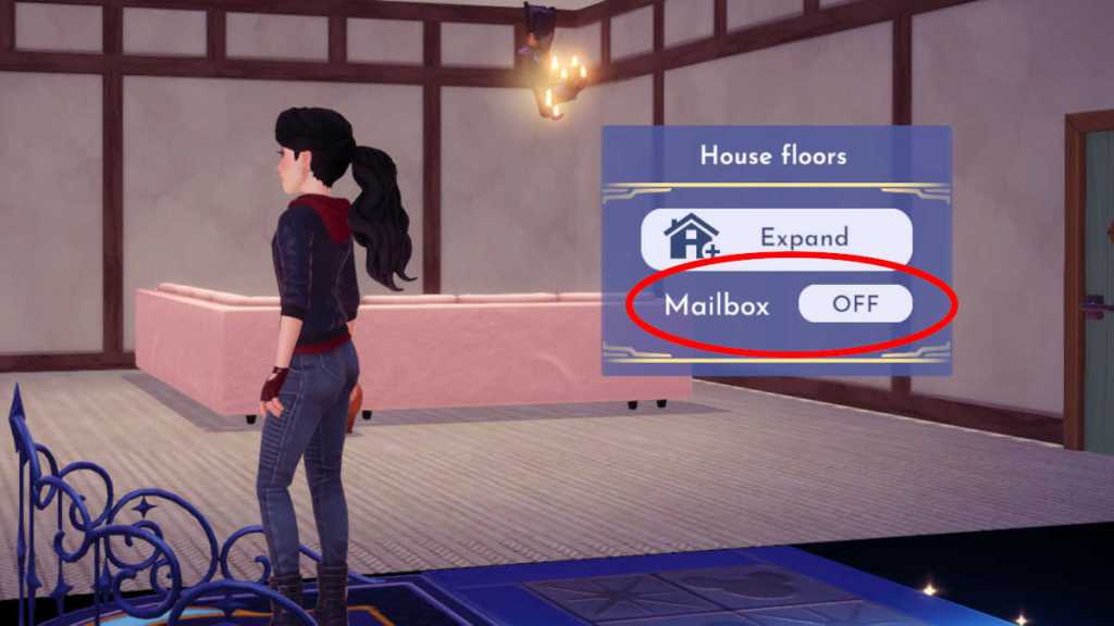 Mailbox toggle in Disney Dreamlight Valley