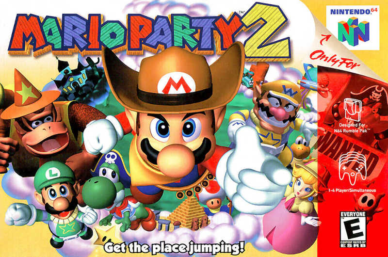 Mario Party 2 box for Nintendo 64