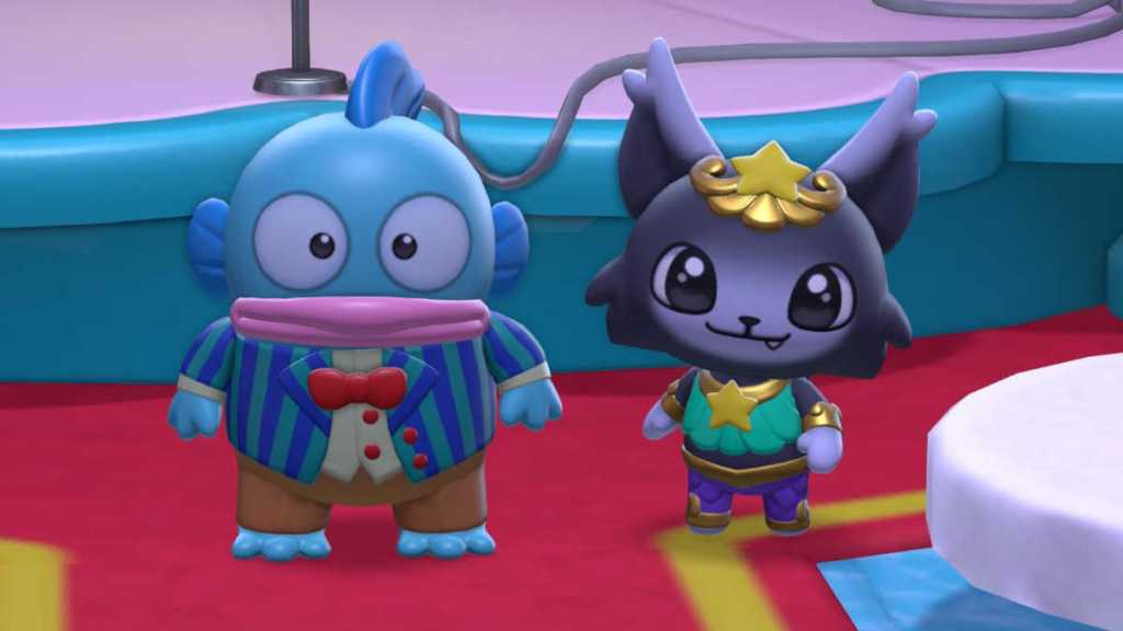 Hangyodon as a companion in Hello Kitty Island Adventure